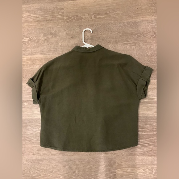 Express Dark Olive Shirt - Picture 2 of 4